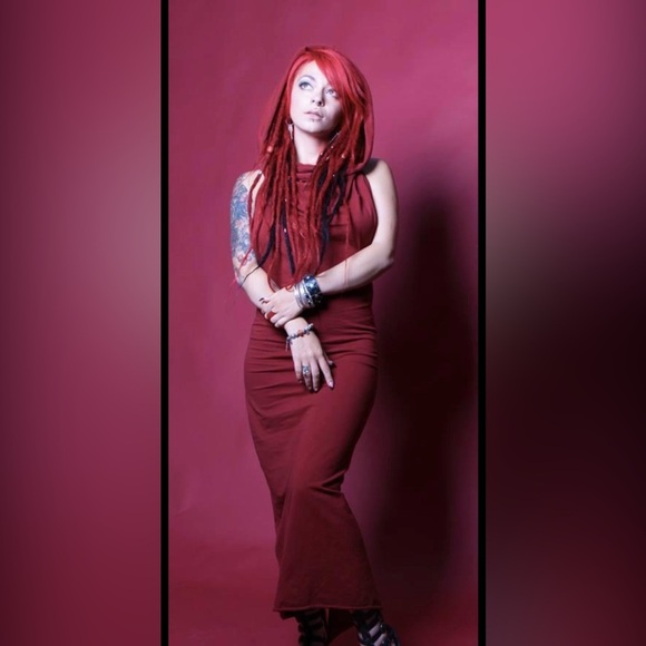 ZhenNymph Trinity Maxi Dress Boho Festival Brown M L - Picture 3 of 16